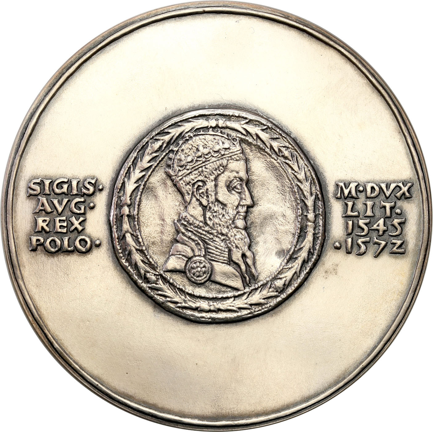 PRL. Medal, Zygmunt August 1980 - seria królewska, PTAiN, SREBRO